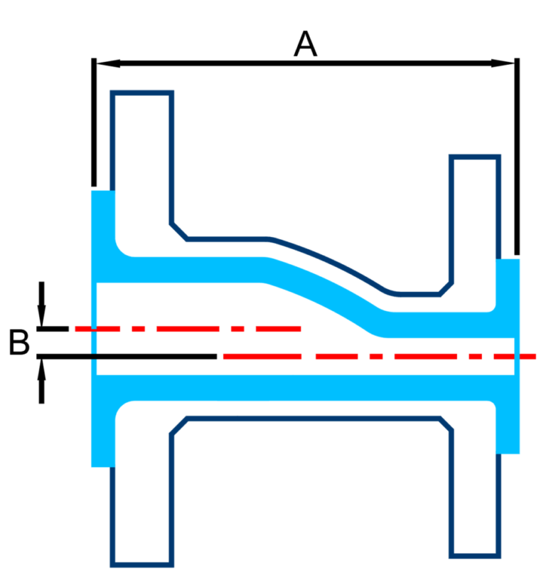 PTFE / PFA Lined Eccentric Reducer Flanged Pipeline Fitting