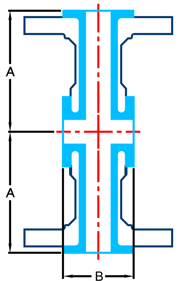 DIN2848 DOUBLE BRANCH INSTRUMENT TEE