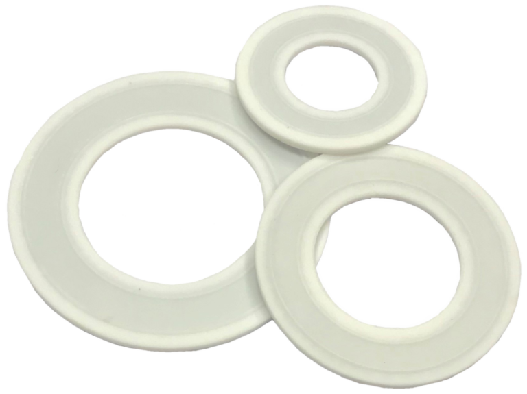 Reusable PTFE ToughGask Gasket with stainless steel reinforcement core