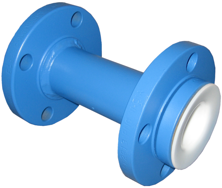 PTFE Lined Pipe Spool for use with very corrosive chemicals