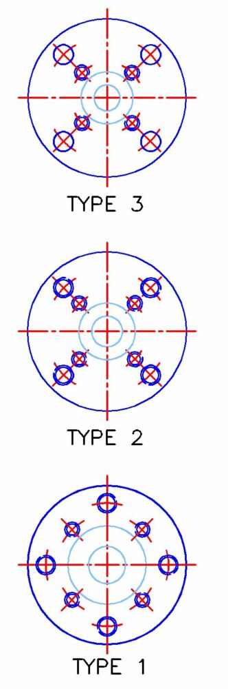 PFA and PTFE lined reducing plates / flanges