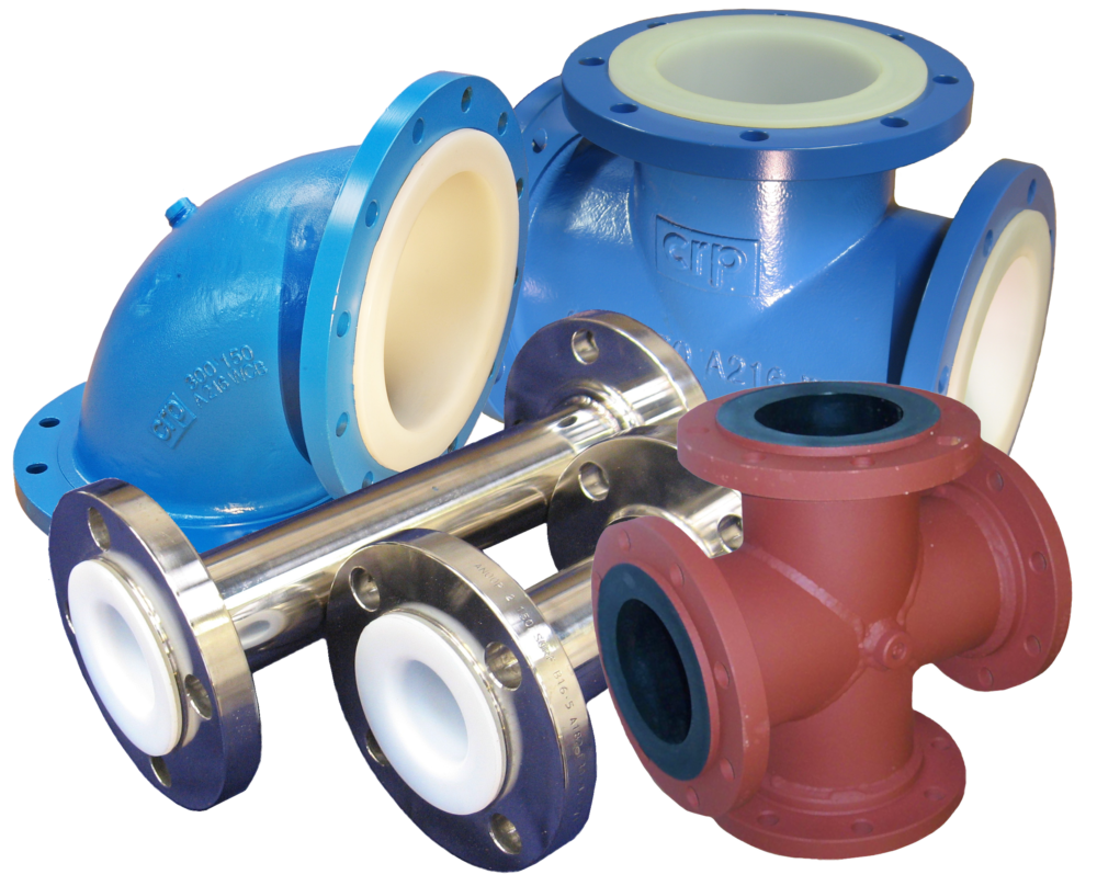PTFE and PFA lined piping systems