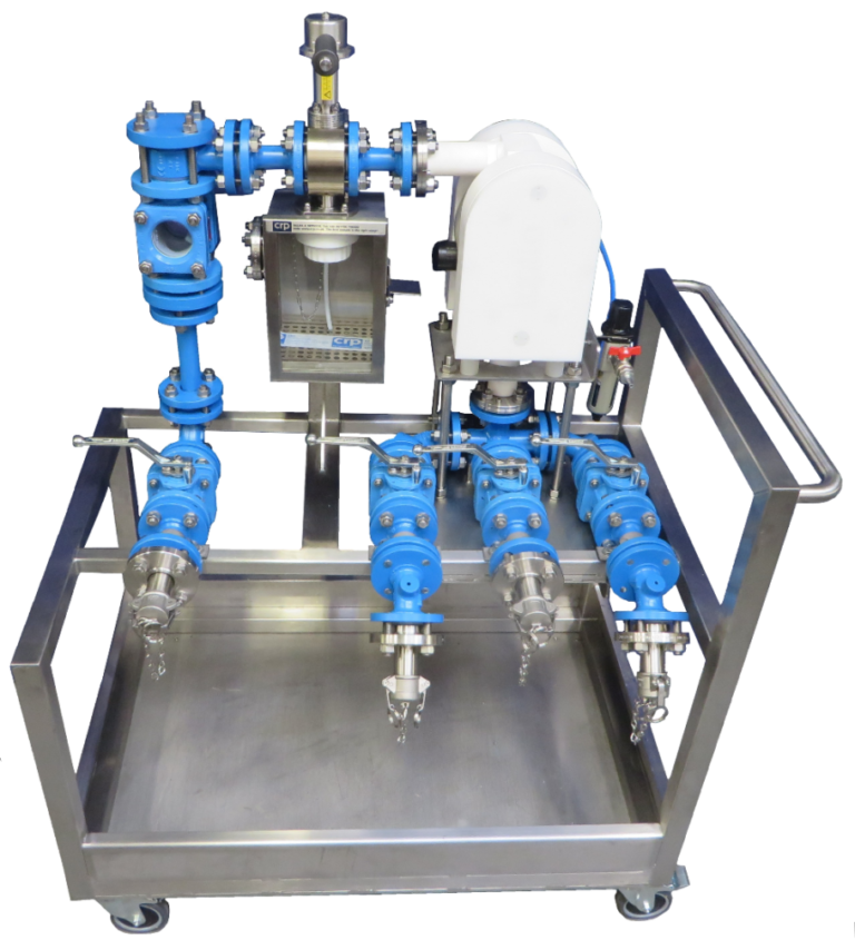 Trolley mounted chemical recirculating sampler